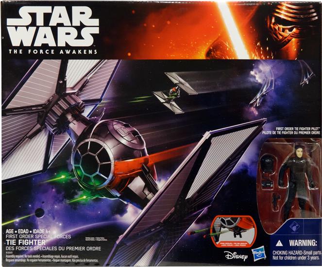 First Order Special Forces TIE Fighter with First Order TIE Fighter Pilot