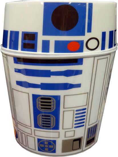 R2-D2 popcorn bucket with popcorn bowl