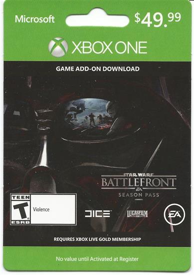 Xbox One Star Wars Batlefront Season Pass