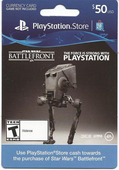 Playstation Store $50 Currency Card