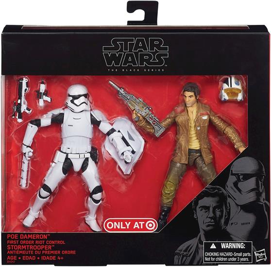 2-Pack: Poe Dameron, First Order Riot Control Stormtrooper.
