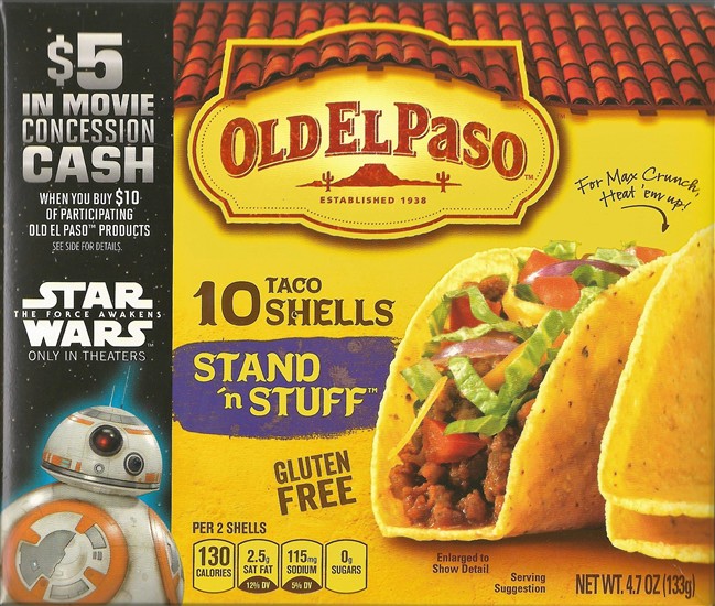 10 Taco Shells Stand 'n Stuff 4.7oz