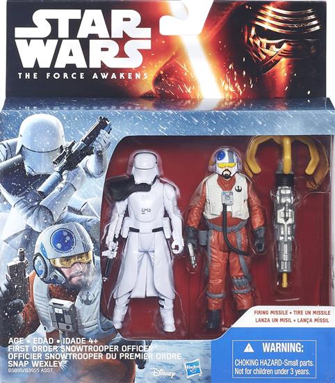 First Order Snowtrooper Officer and Snap Wexley