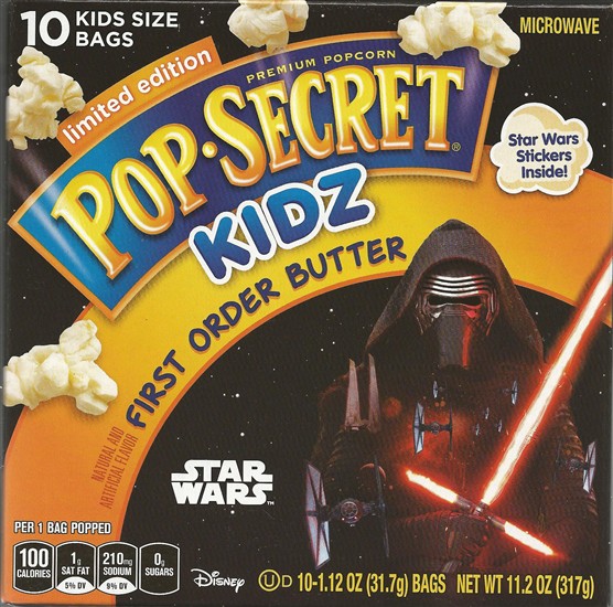 Pop Secret Kidz.  First Order Butter 10 pack.