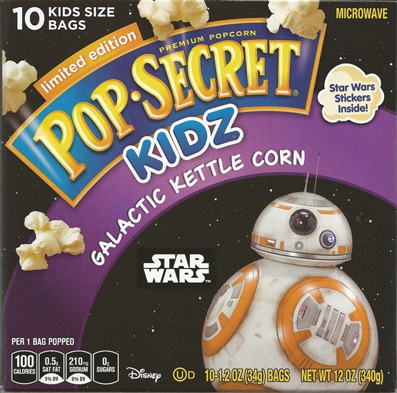 Pop Secret Kidz.  Galactic Kettle Corn 10 pack