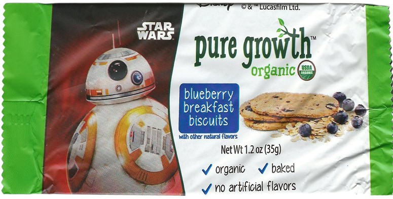 Blueberry Breakfast Biscuits.  1.2oz wrapper