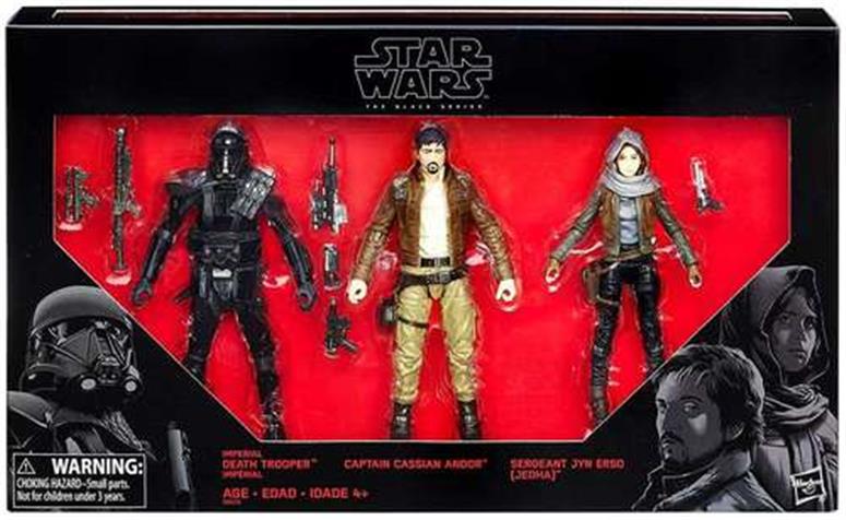 3-Pack: Death Trooper, Captain Cassian Andor, Sergeant Jyn Erso