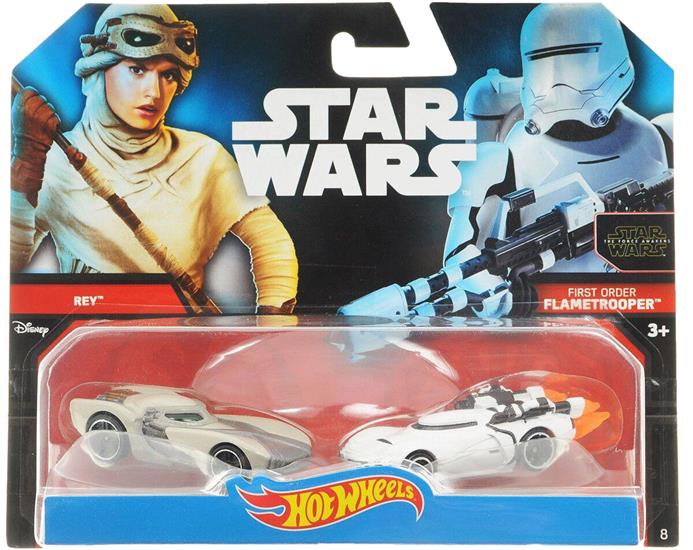 Rey and First Order Flametrooper