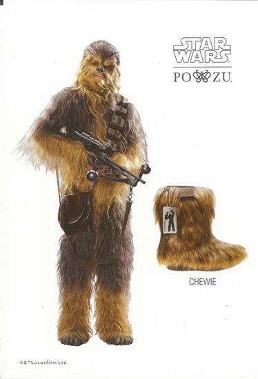 Chewbacca shoes postcard