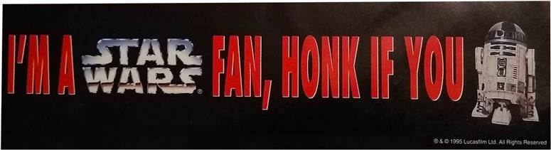 I'm a SW fan, honk if you R2