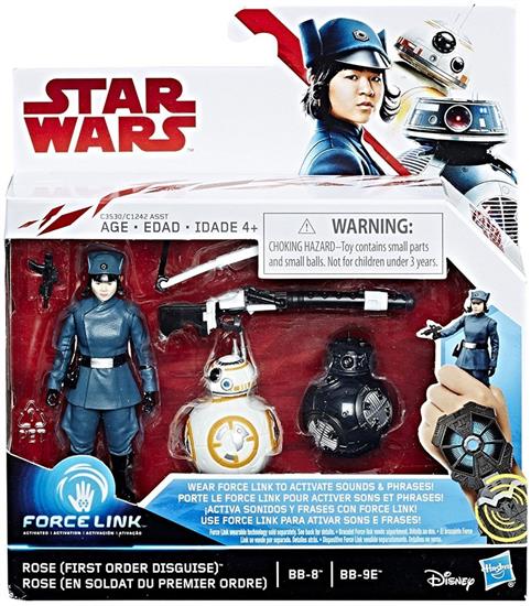 3-pack: Rose (First Order Disguise), BB-8, BB-9E