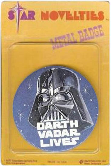Darth Vadar Lives (misspelled)