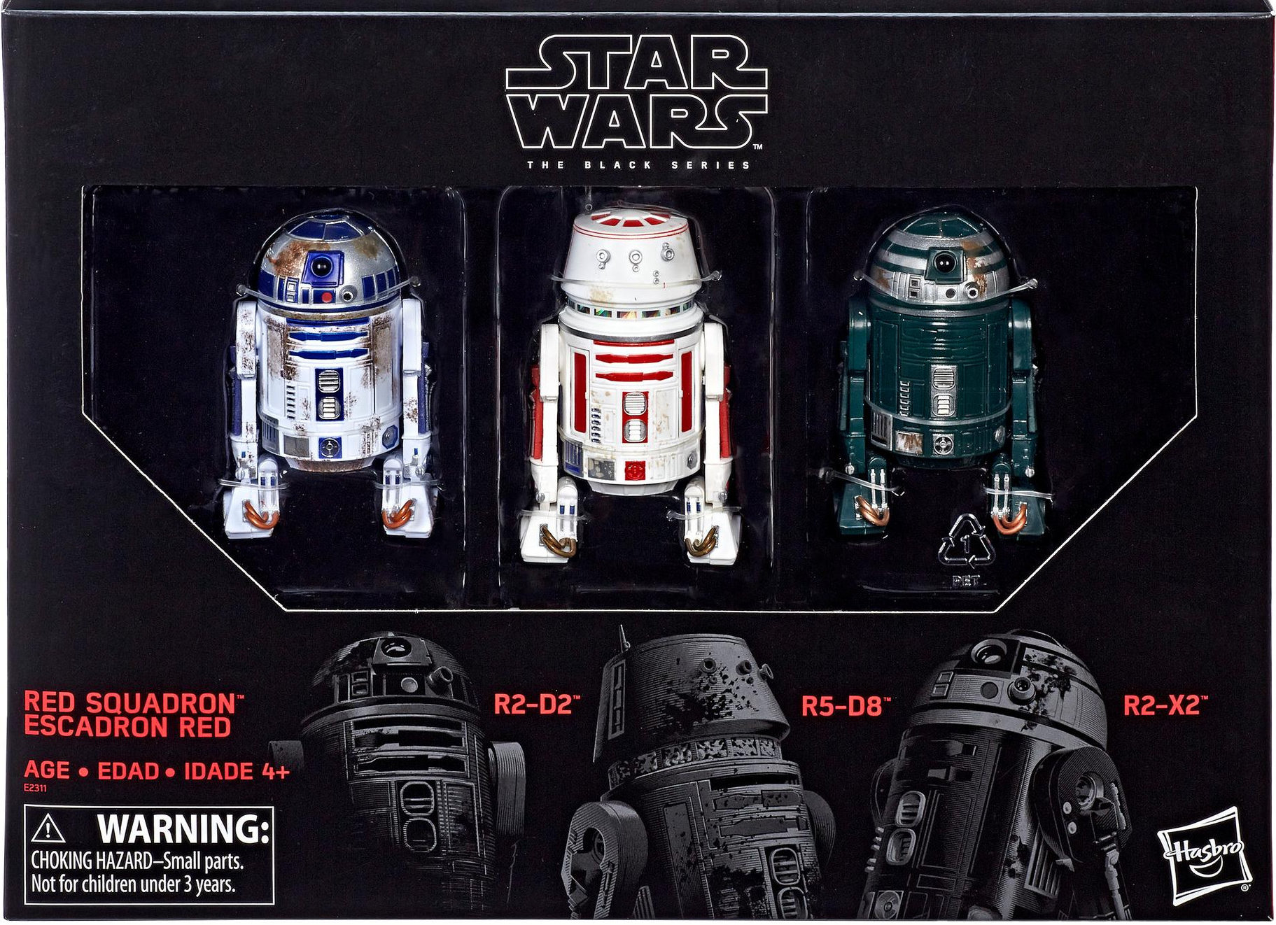 3-Pack: R2-D2, R5-D8, R2-X2