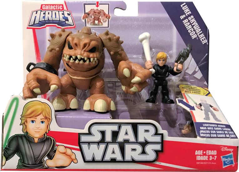 Luke Skywalker and Rancor