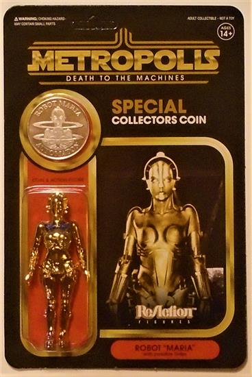Robot ''Maria'', vac-metallized in gold and silver like C-3PO