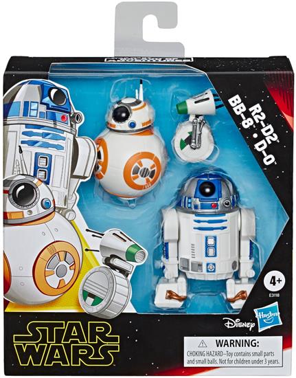 3-pack: R2-D2, BB-8, D-O