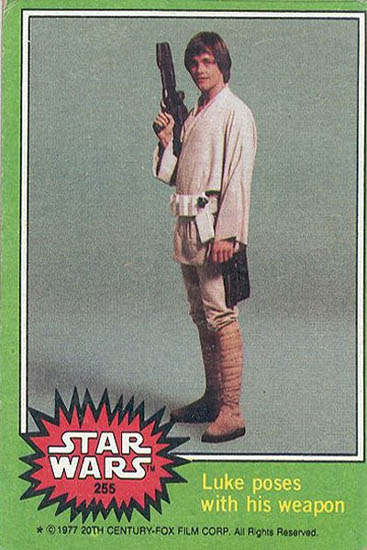 255 Luke Poses With His Weapon