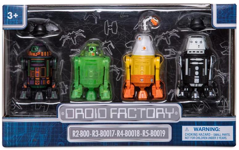R2-B00, R3-B0017, R-B0018, R5-B0019 exclusive to Disney Parks