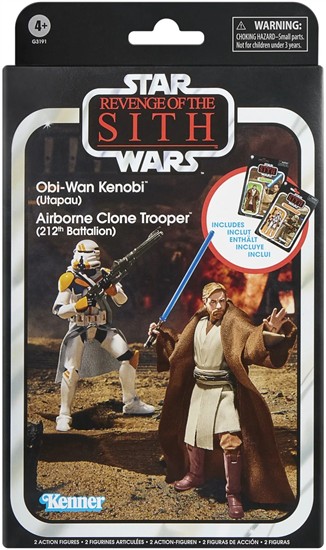 Obi-Wan Kenobi (Utapau) and Airborne Clone Trooper (212th Battalion), exclusive to Walmart