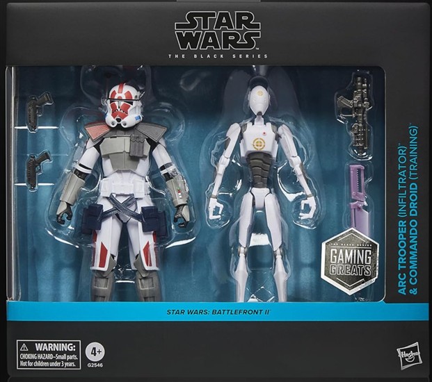 ARC Trooper (Infiltrator) and Commando Droid (Training), exclusive to Amazon