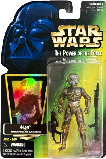 4-LOM with blaster pistol and blaster rifle .00, holo, col. 2