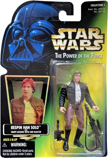 Bespin Han Solo with heavy assault rifle and blaster .00, holo, col. 1