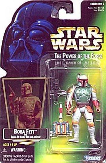 Boba Fett with sawed-off blaster rifle and jet pack .03, holo, col. 3