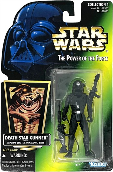 Death Star Gunner with Imperial blaster and assault rifle .01, holo, col. 1
