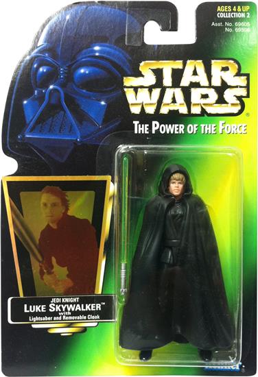 Luke Skywalker Jedi Knight with lightsaber and removable cloak .01, holo, col. 2