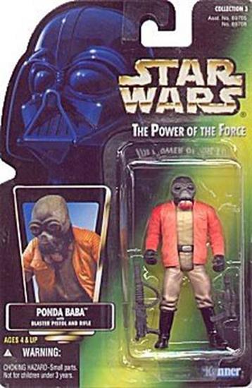Ponda Baba with blaster pistol and rifle .01, photo, col. 3, black beard