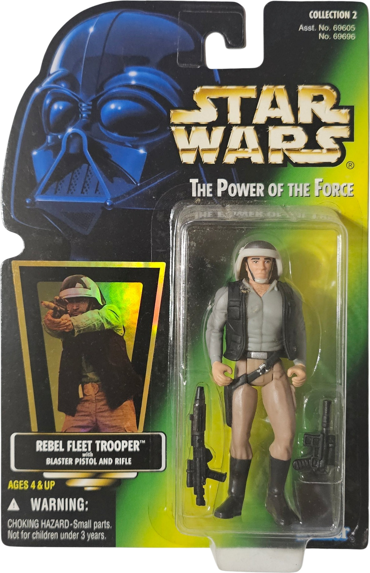 Rebel Fleet Trooper with blaster pistol and rifle .00, holo, col. 2