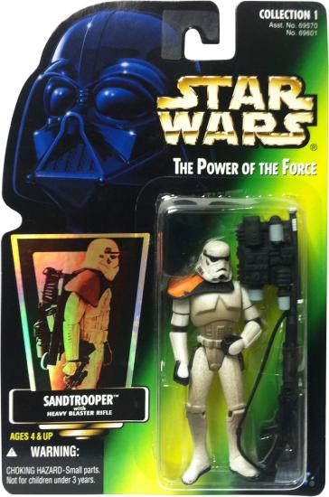Sandtrooper with heavy blaster rifle .01, holo, col. 1