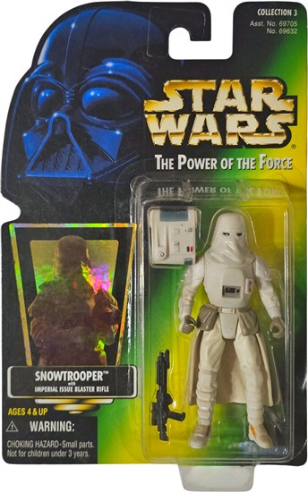 Snowtrooper with Imperial issue blaster rifle .00, holo, col. 3