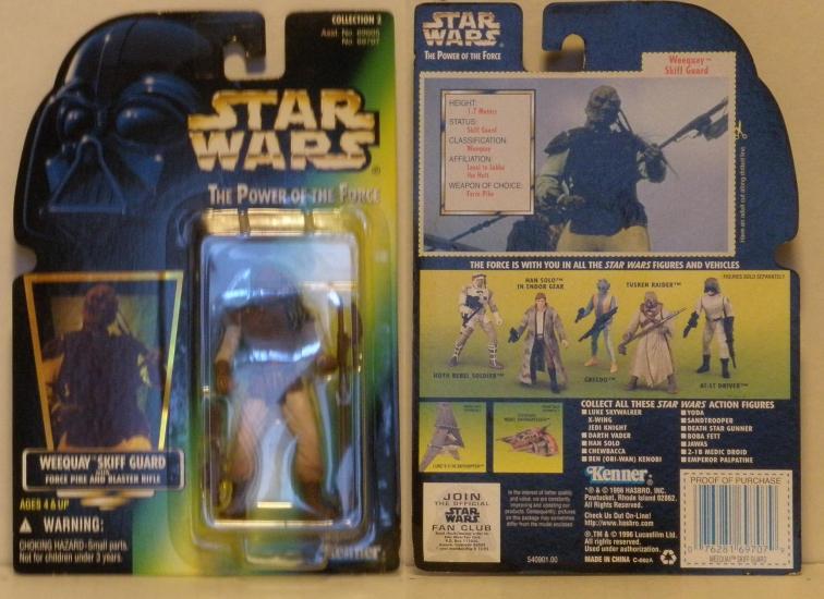 Weequay Skiff Guard with force pike and blaster rifle .00, holo, col. 2