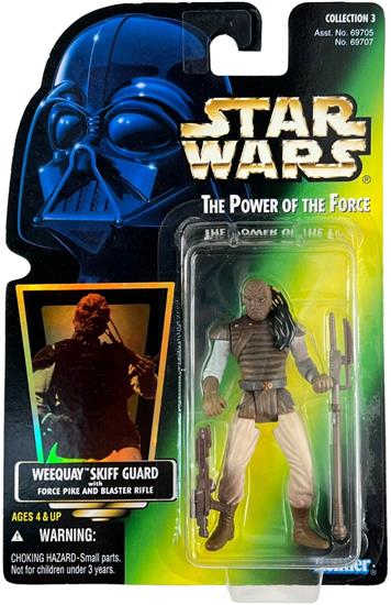 Weequay Skiff Guard with force pike and blaster rifle .01, holo, col. 3