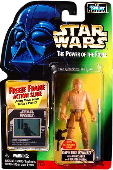 Bespin Luke Skywalker with lightsaber and blaster pistol .00, col. 1