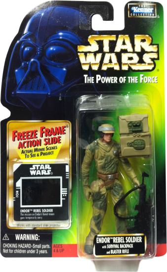 Endor Rebel Soldier with survival backpack and blaster rifle .01, col. 1