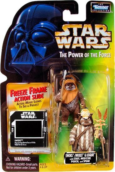 Ewoks: Wicket and Logray with staff, medicine pouch, and spear .00, col. 2