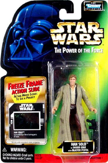 Han Solo in Endor gear with blaster pistol .02, col. 1