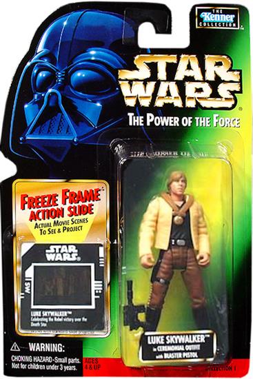 Luke Skywalker in cerimonial outfit with blaster pistol .01, col. 1