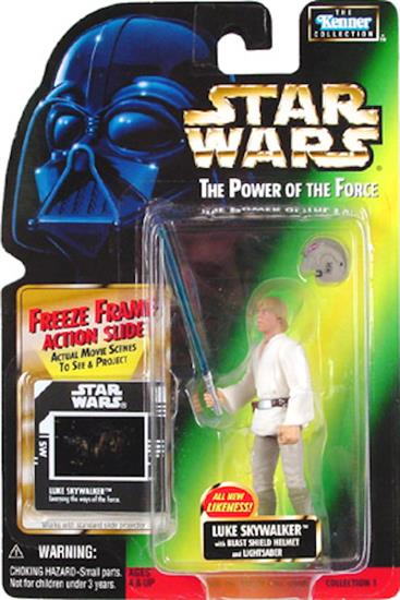 Luke Skywalker with blast shield helmet and lightsaber .00, col. 1