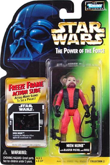 Nien Nunb with blaster pistol and rifle .01, col. 2