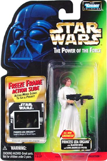 Princess Leia Organa with blaster rifle and long-barreled pistol .00, col. 1