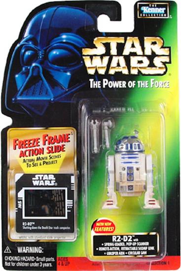 R2-D2 with accessories .00, col. 1, ''Death Star Trash Compactor'' on FF slide