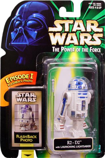 R2-D2 with launching lightsaber .00, lightsaber on left