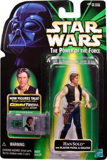 Han Solo with blaster pistol and holder .0000, foil chip