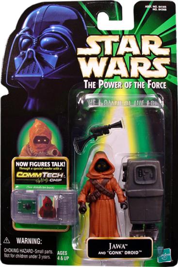 Jawa and ''Gonk'' droid .0000, foil chip