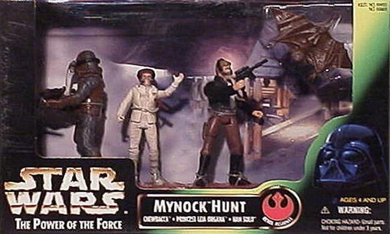 Mynock Hunt; Han Solo, Chewbacca, Princess Leia, Mynock Creature .00