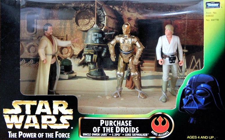 Purchase of the Droids; Luke Skywalker, Uncle Owen, C-3PO .00