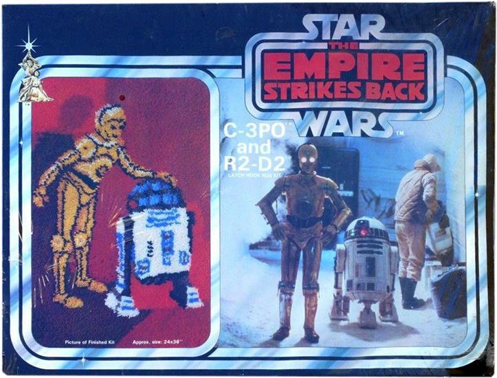 C-3PO and R2-D2 rug 24''x36''